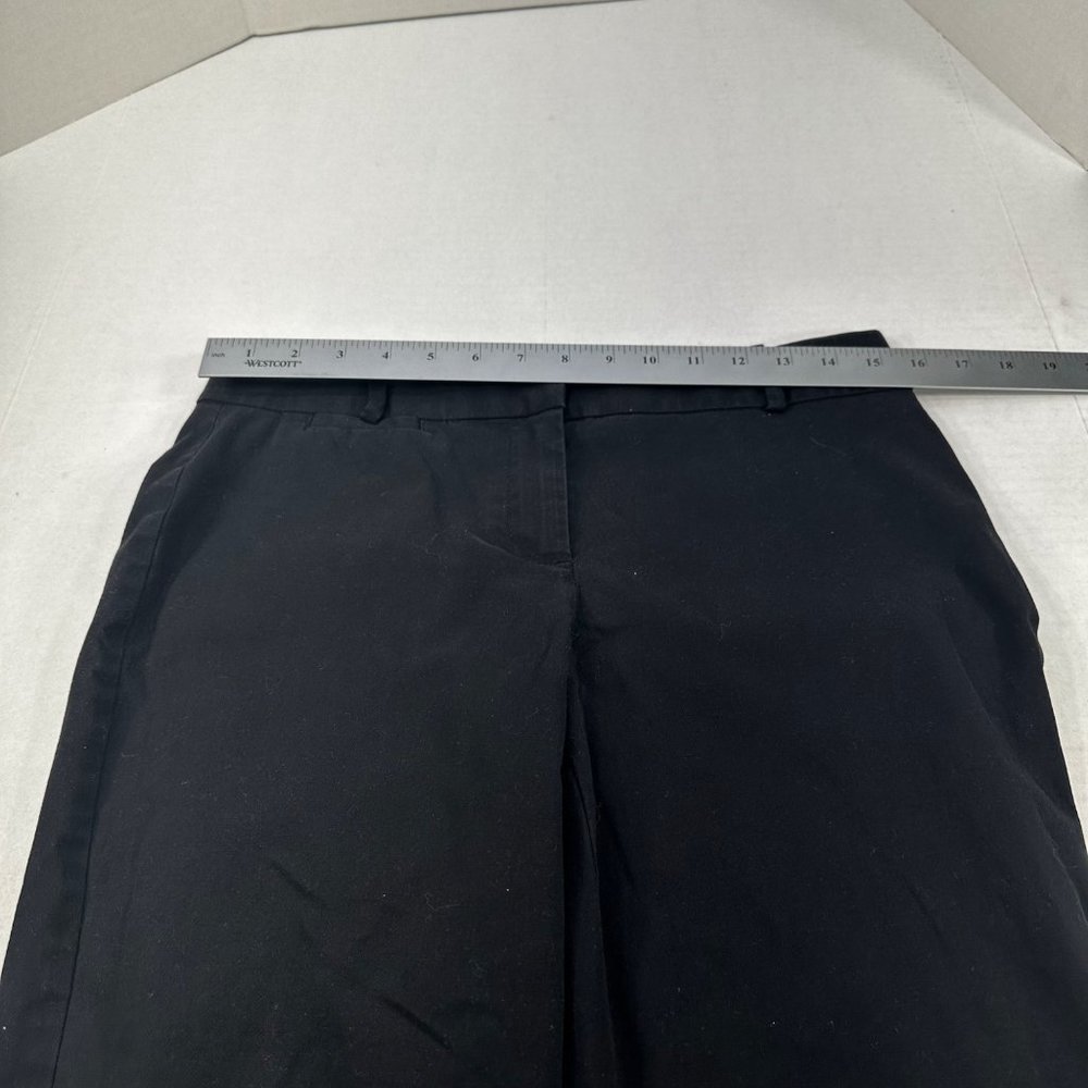 Talbots Women's Sz 4 Pant Signature Dress Slacks Two Back Pockets Black Preowned - Picture 8 of 14